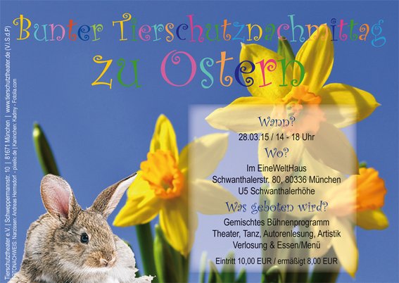 Bunter Tierschutznachmittag vor Ostern